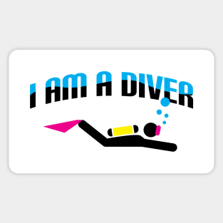 I AM A DIVER Sticker